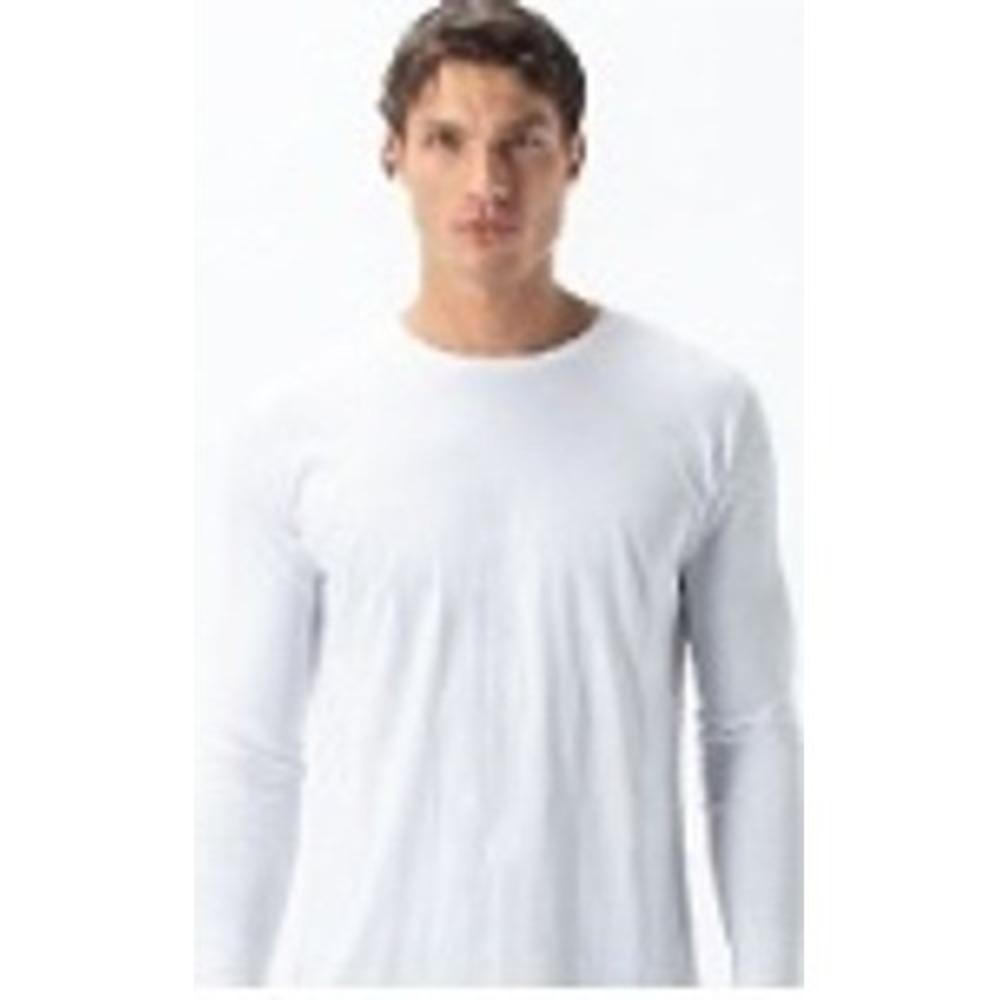 Royal Avalon Sun-Ray Mens White Long Sleeve Bamboo Cotton UPF 50+ T-Shirt L